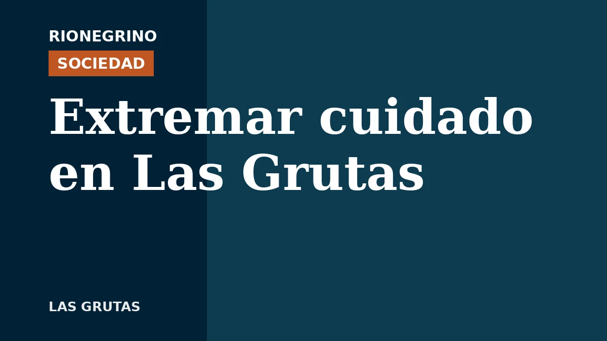 Placa de Rionegrino: Extremar cuidado en Las Grutas