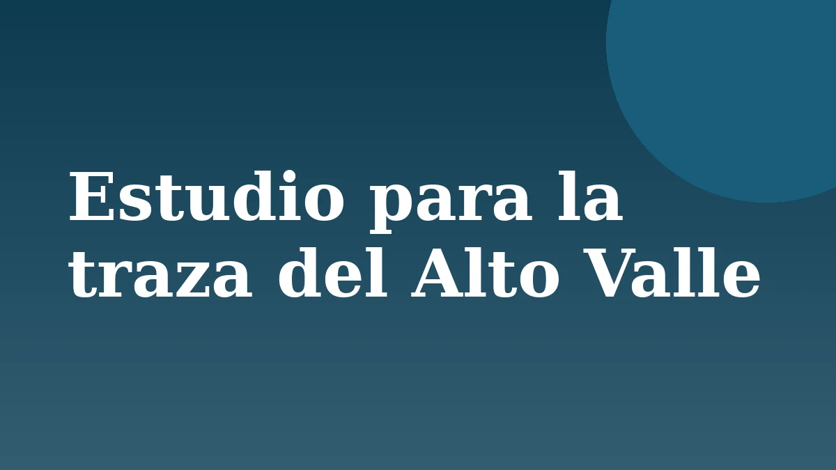 Placa de Rionegrino: Estudio para la traza del Alto Valle
