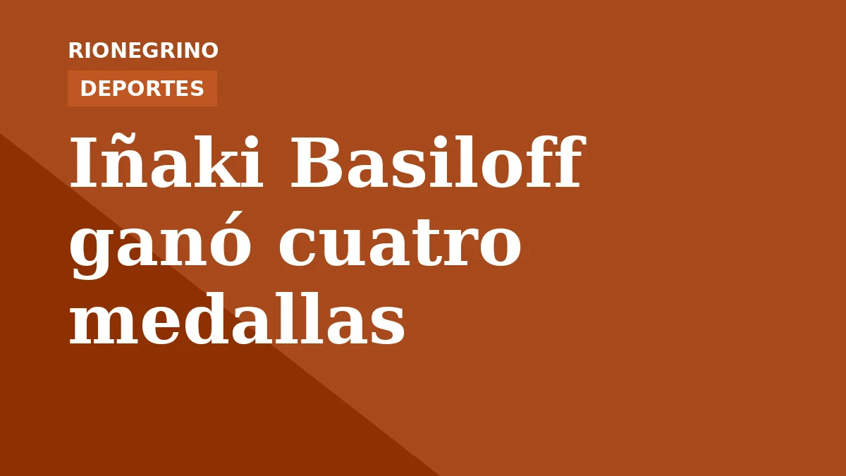 Iñaki Basiloff ganó cuatro medallas en los Juegos Parasuramericanos