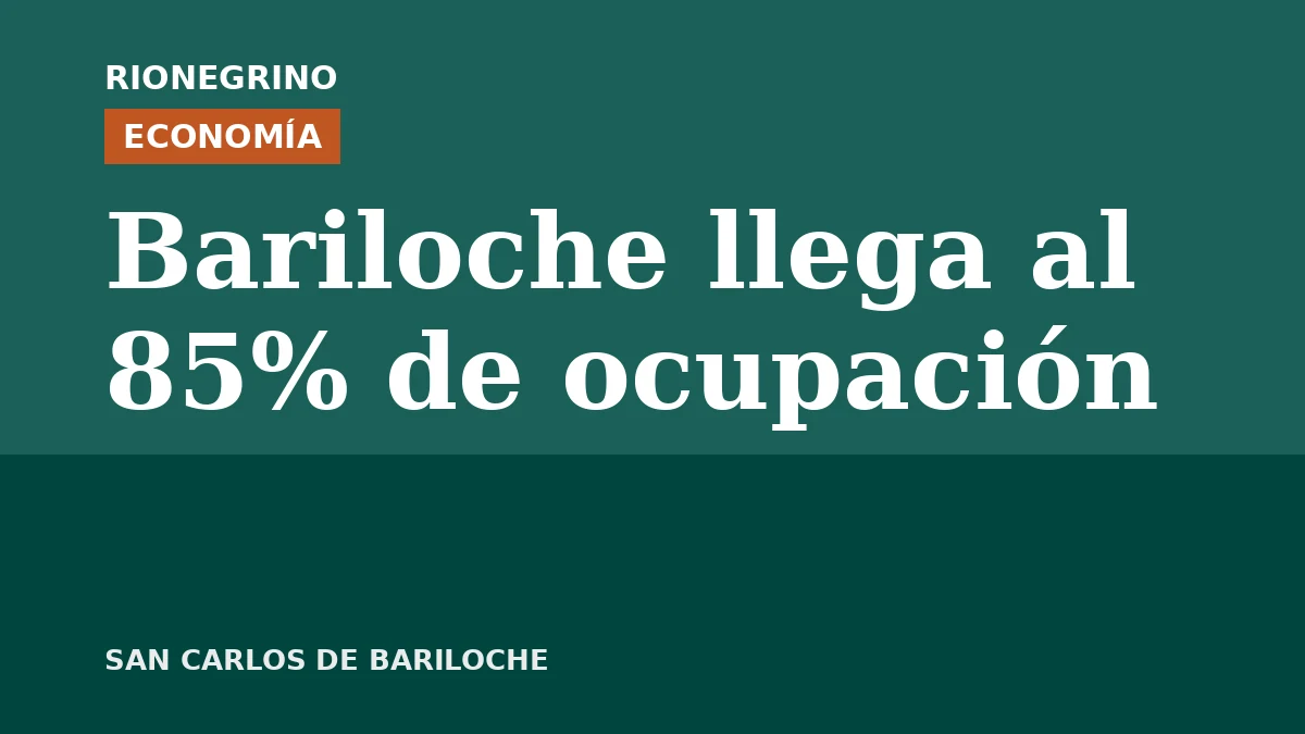 Bariloche llega al 85% de ocupación con hasta 35 vuelos diarios