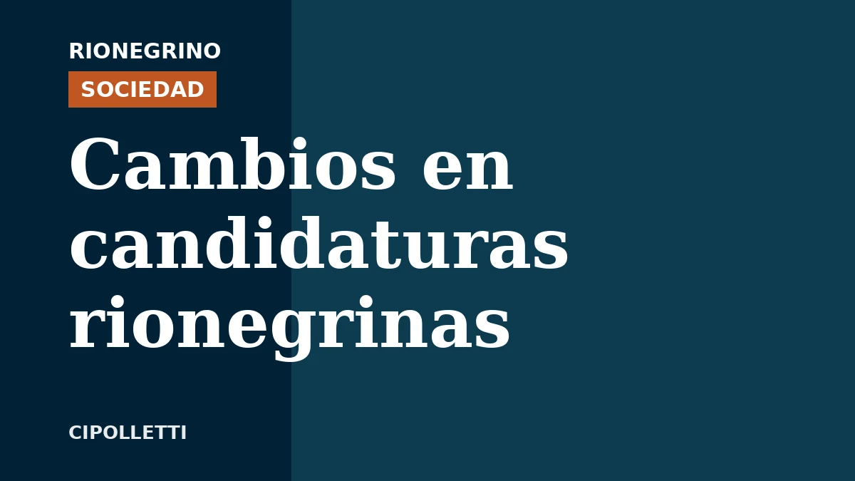 Redefinen estrategias políticas para la gobernación de Río Negro