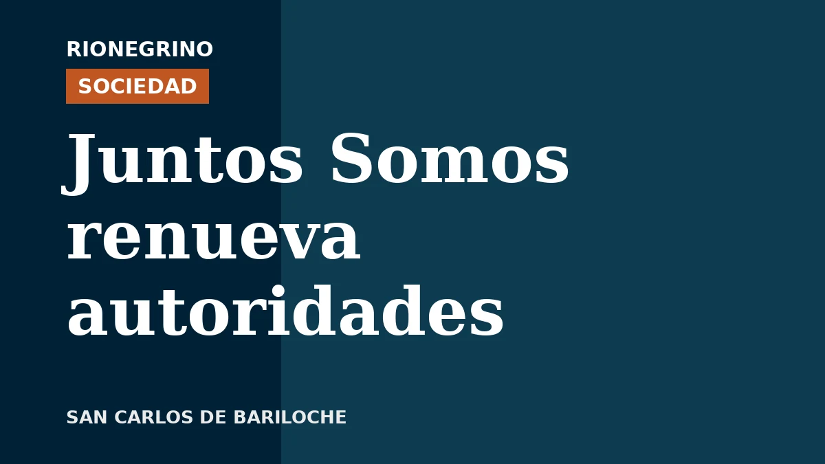 Placa de Rionegrino: Juntos Somos renueva autoridades
