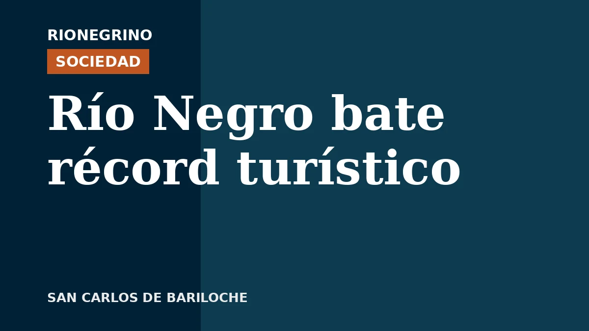 Placa de Rionegrino: Río Negro bate récord turístico