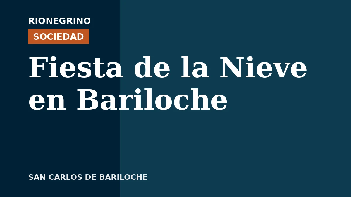 Placa de Rionegrino: Fiesta de la Nieve en Bariloche