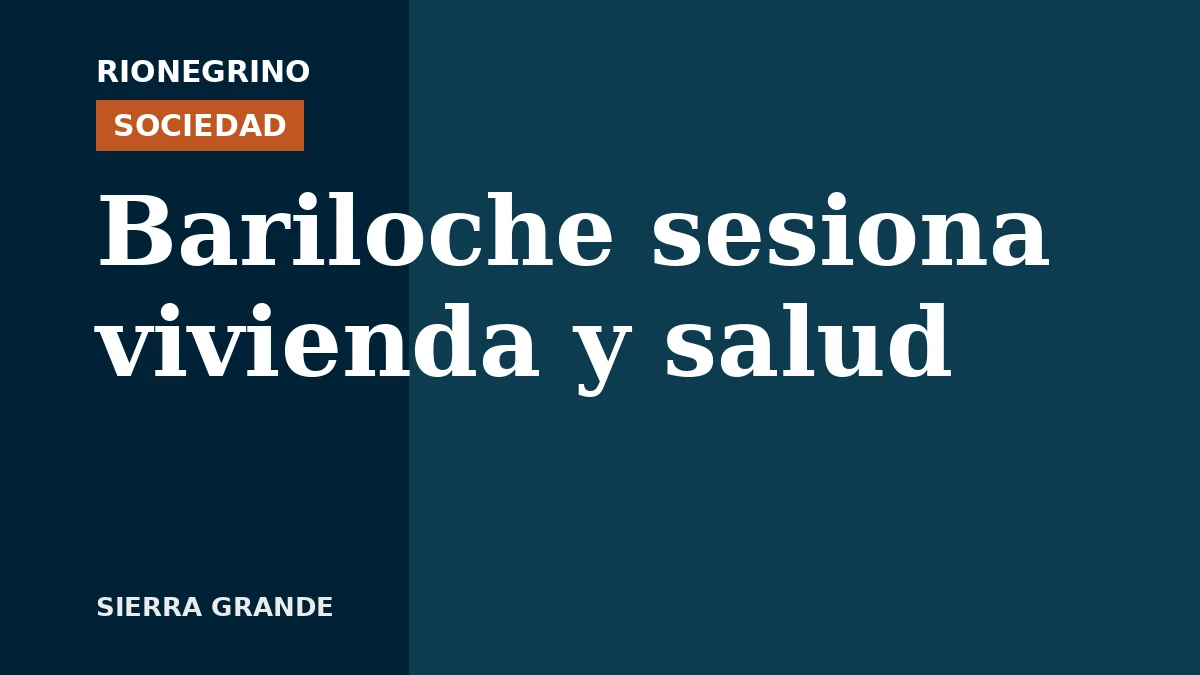 Placa de Rionegrino: Bariloche sesiona vivienda y salud