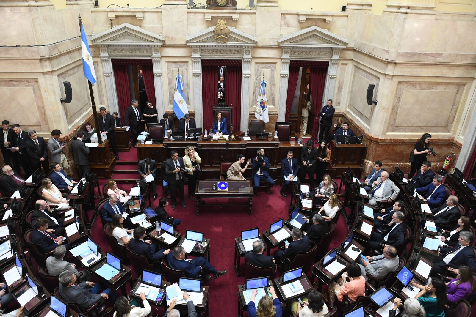 Sesión en el recinto del Senado de la Nación (foto de archivo). Fotos: Luciano Ingaramo / Comunicación Senado