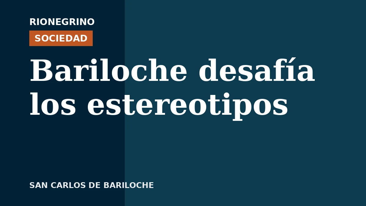 Placa de Rionegrino: Bariloche desafía los estereotipos