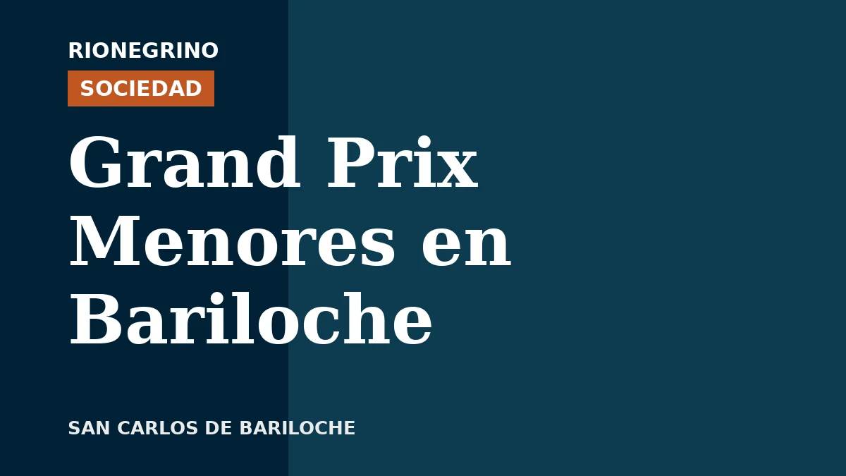 Placa de Rionegrino: Grand Prix Menores en Bariloche