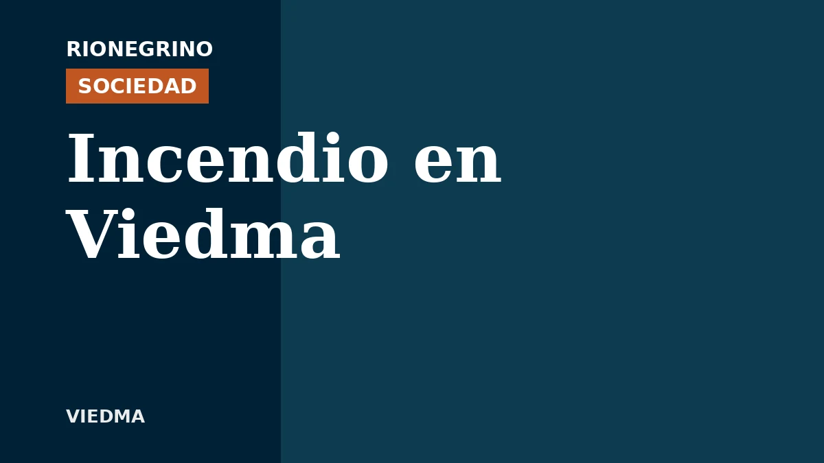 Placa de Rionegrino: Incendio en Viedma