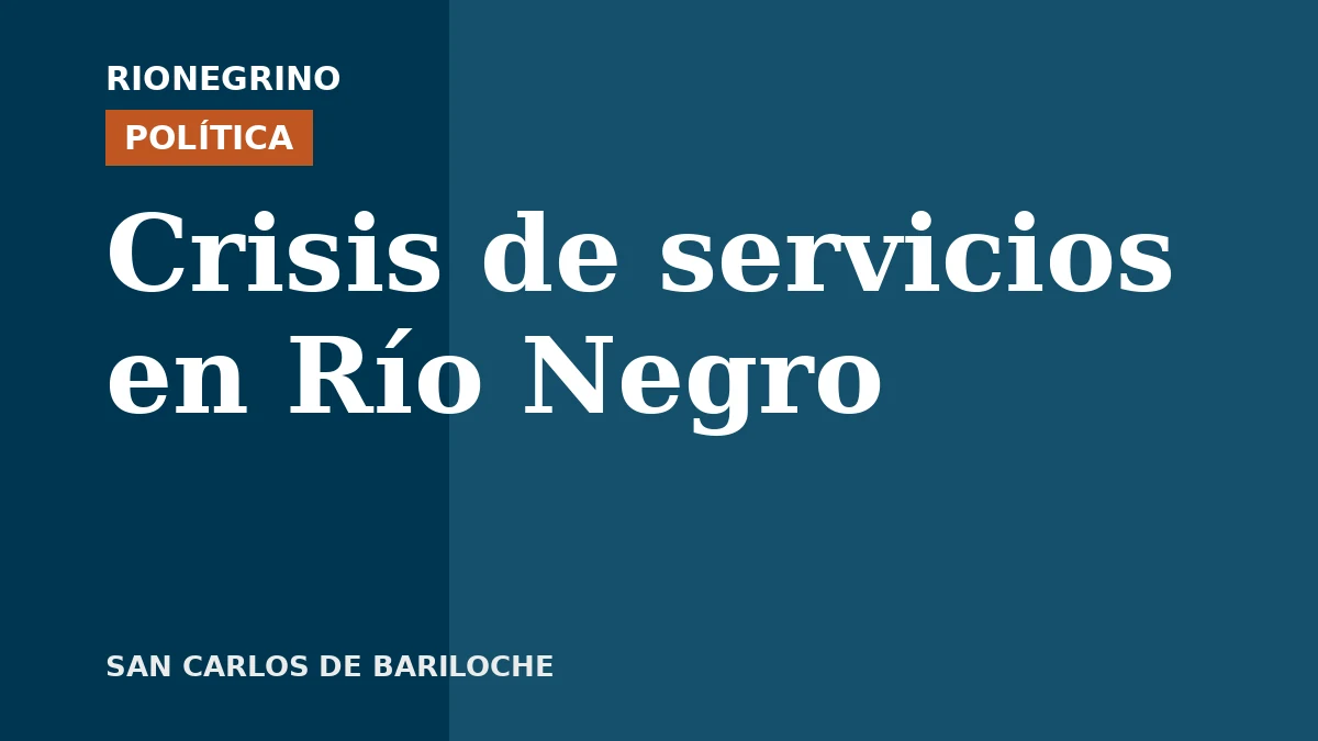 Placa de Rionegrino: Crisis de servicios en Río Negro