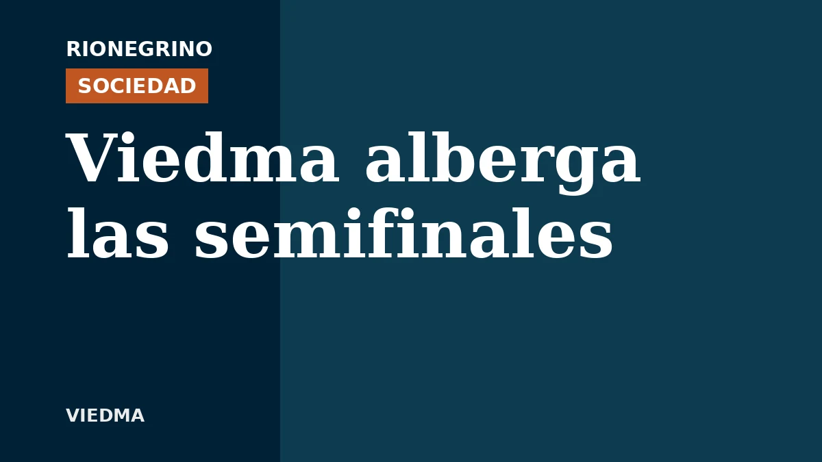 Placa de Rionegrino: Viedma alberga las semifinales
