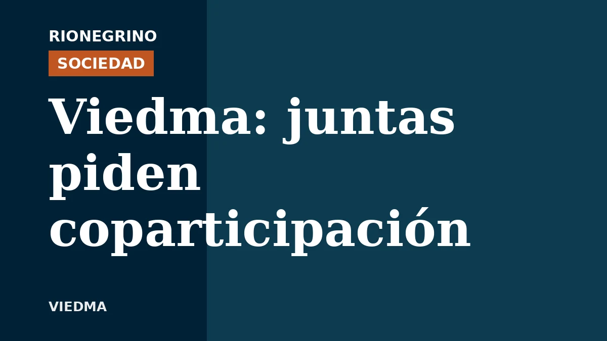 Placa de Rionegrino: Viedma: juntas piden coparticipación