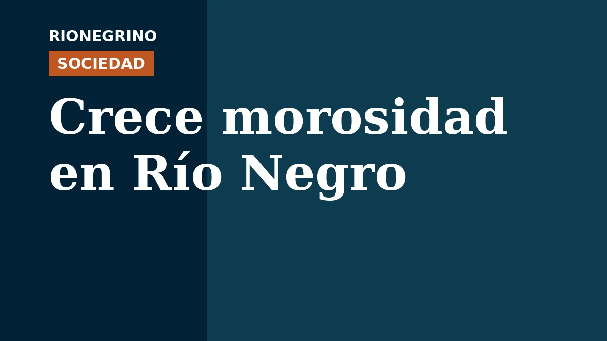 Placa de Rionegrino: Crece morosidad en Río Negro