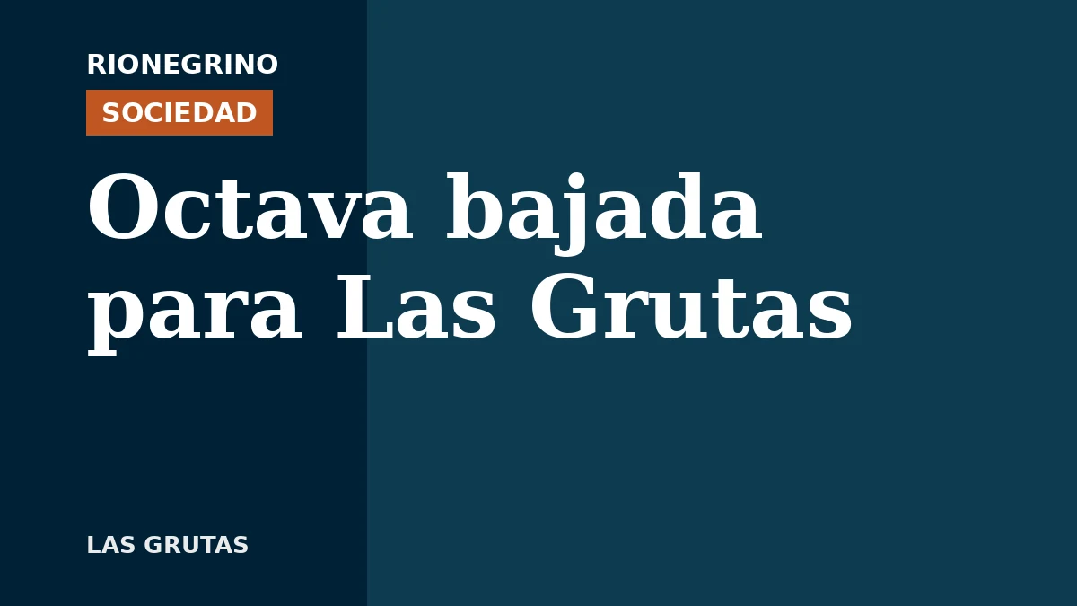 Placa de Rionegrino: Octava bajada para Las Grutas