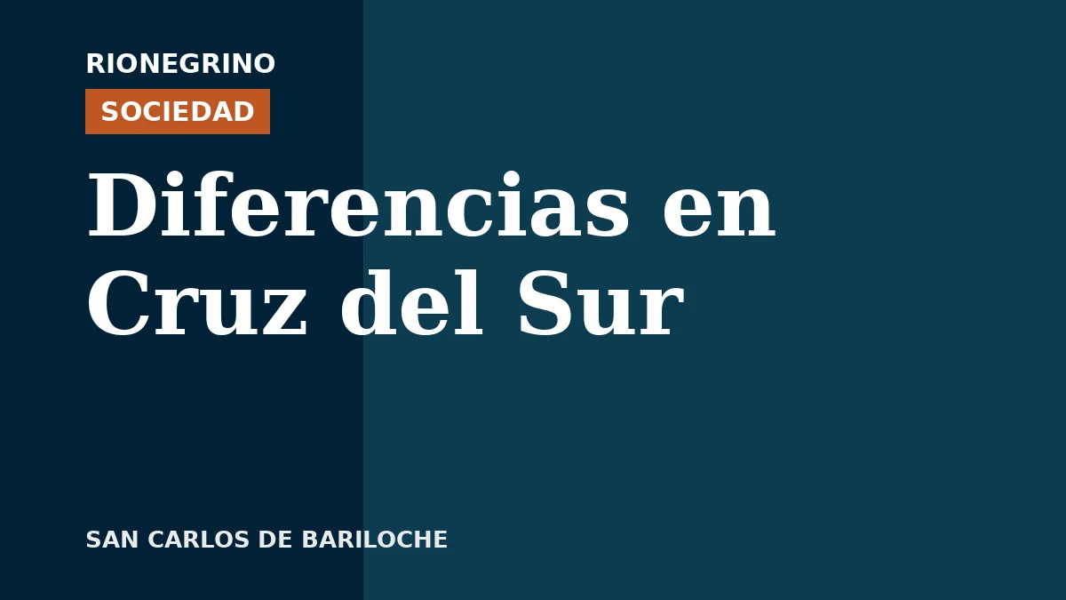 Placa de Rionegrino: Diferencias en Cruz del Sur