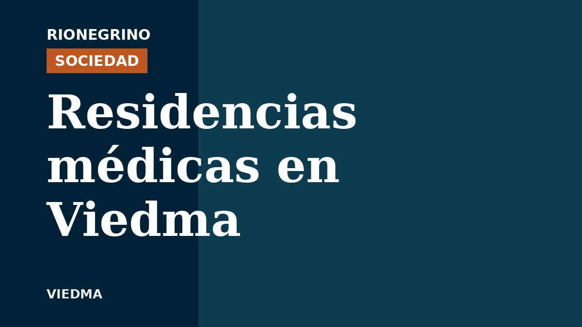 Placa de Rionegrino: Residencias médicas en Viedma