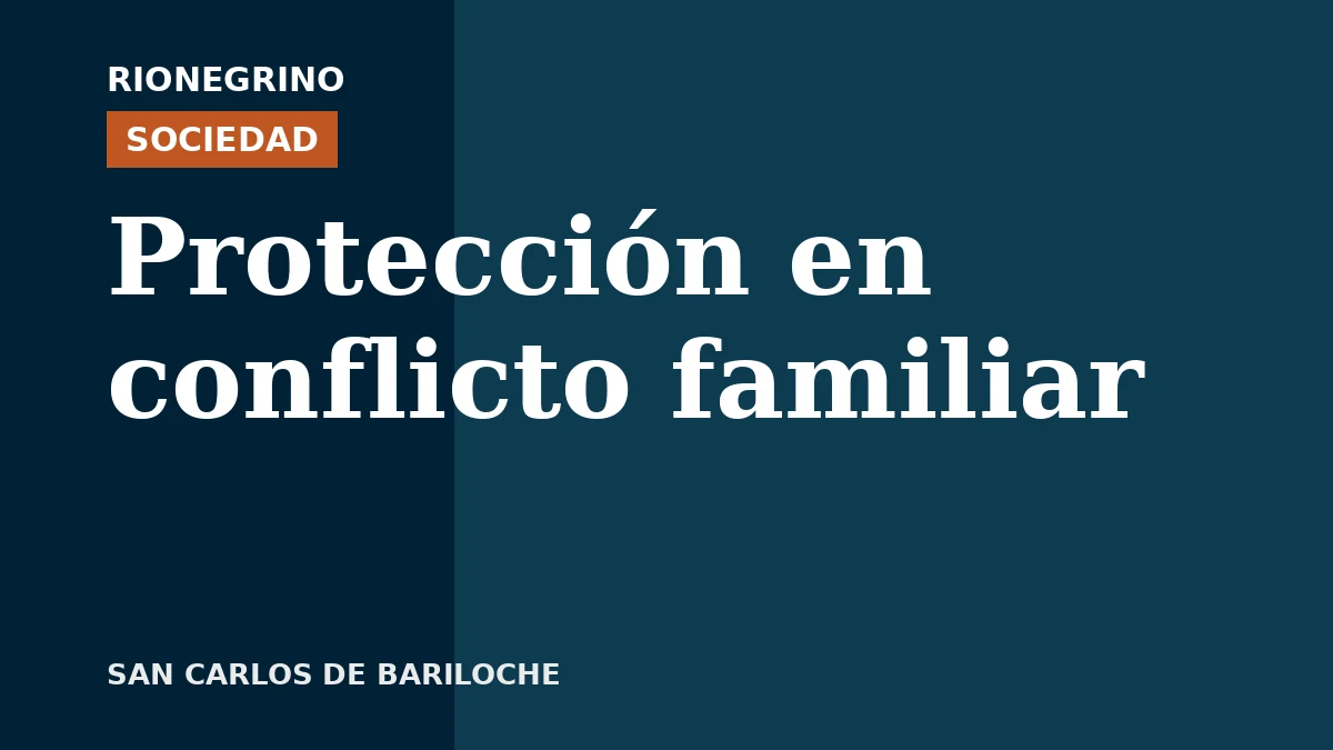 Placa de Rionegrino: Protección en conflicto familiar