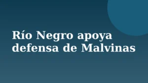Placa de Rionegrino: Río Negro apoya defensa de Malvinas