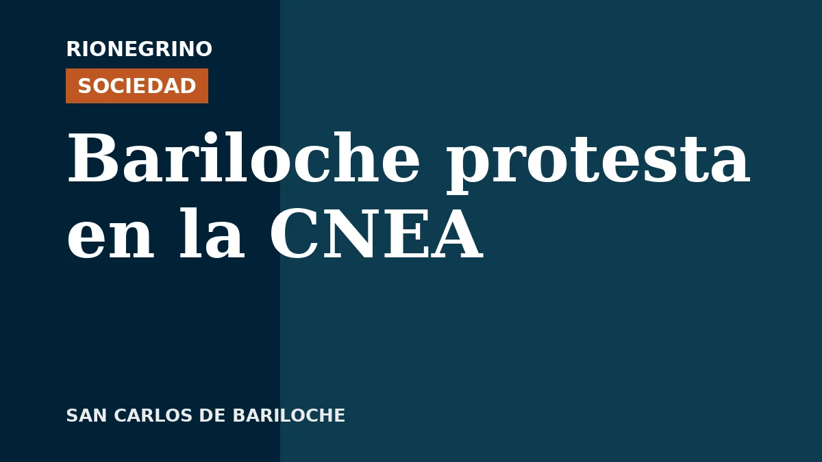 Volanteada de trabajadores de la CNEA en Bariloche este jueves