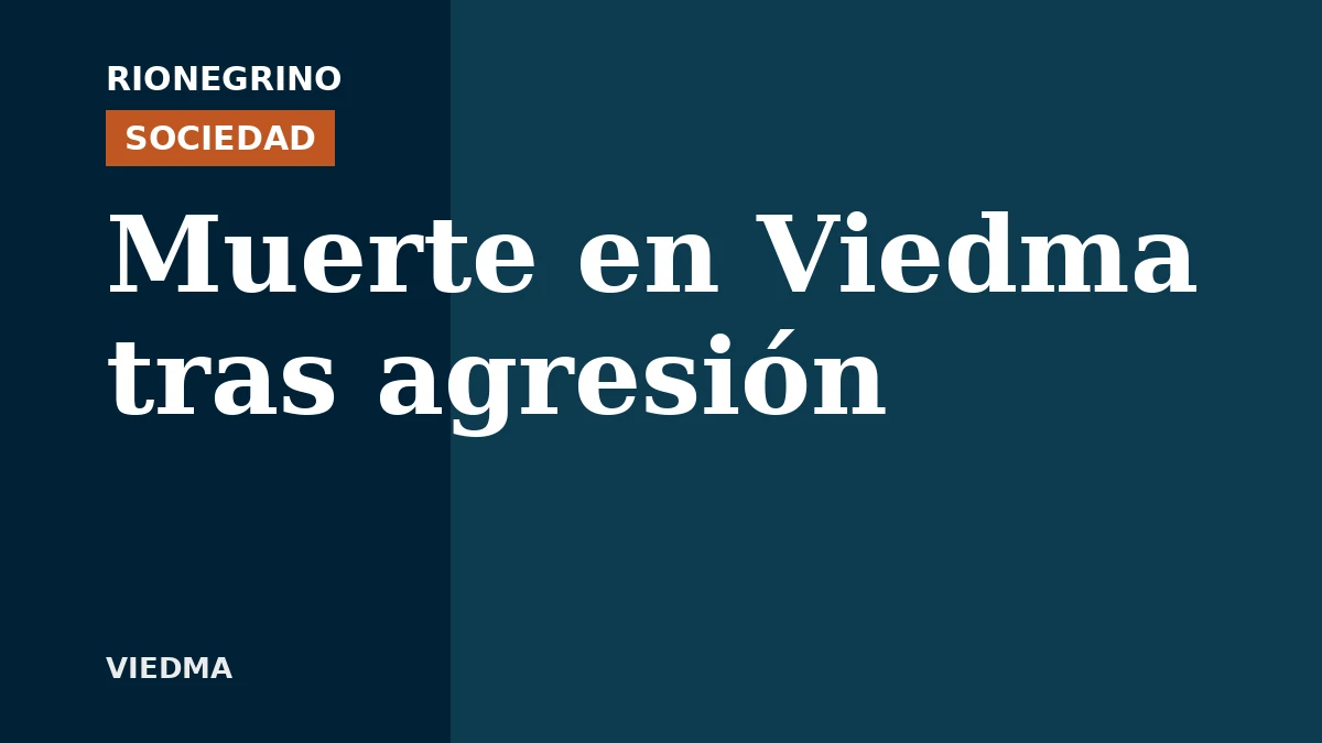 Placa de Rionegrino: Muerte en Viedma tras agresión