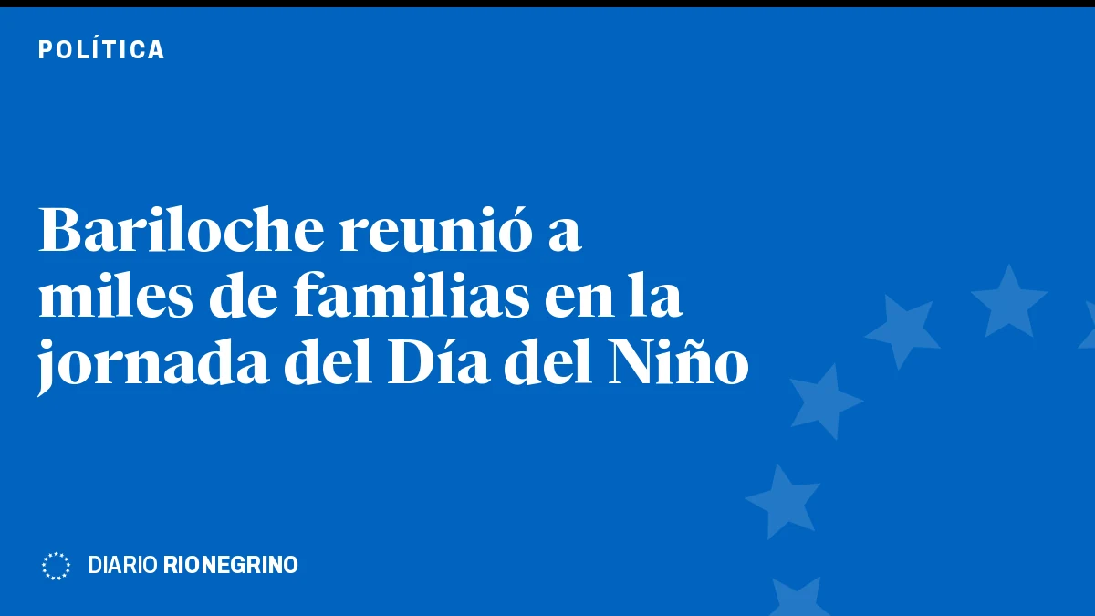 Bariloche reunió a miles de familias en la jornada del Día del Niño