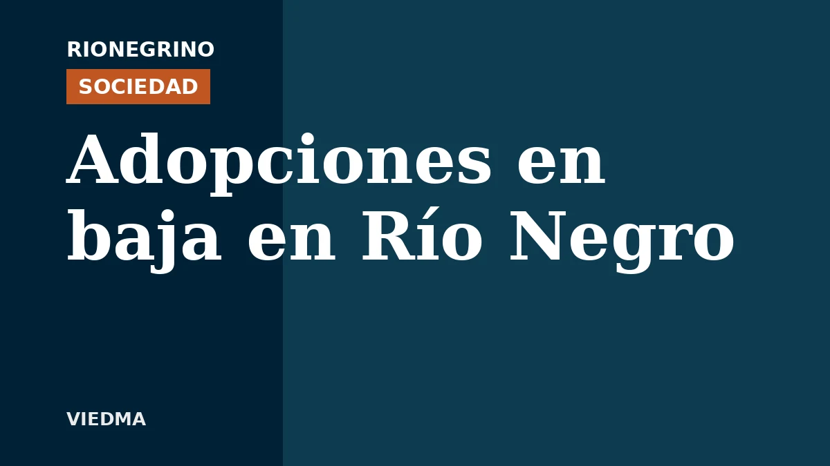 Escasean postulantes para adoptar en Río Negro; hay chicos sin familia