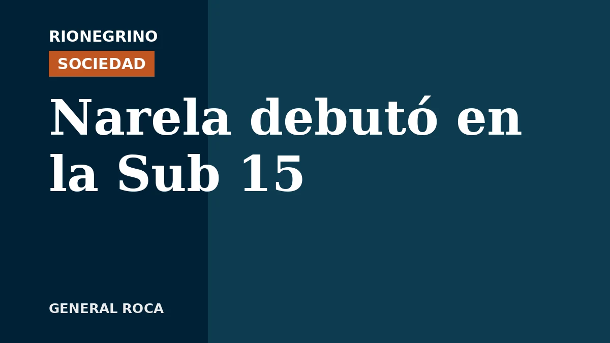 Narela debutó en la Selección Argentina Sub 15 con doblete