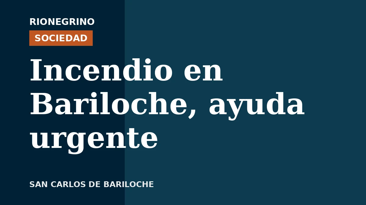 Una familia de Bariloche perdió sus pertenencias en un incendio y busca donaciones