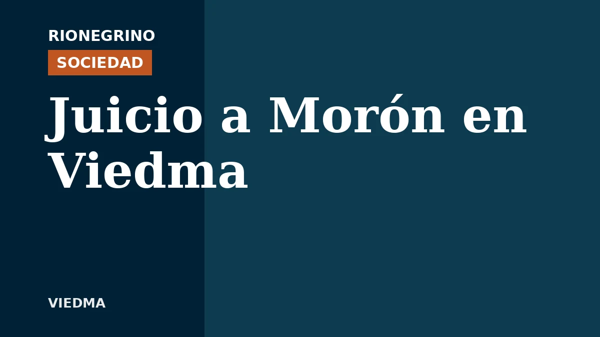Placa de Rionegrino: Juicio a Morón en Viedma