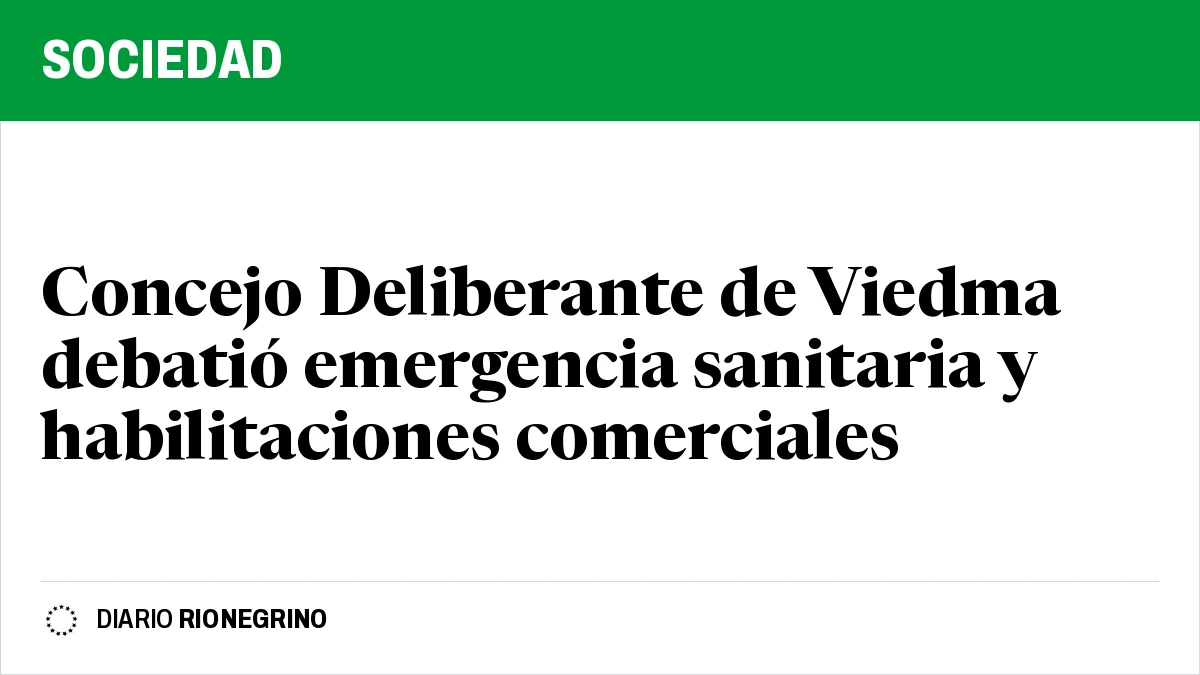 Concejo Deliberante de Viedma debatió emergencia sanitaria y habilitaciones comerciales