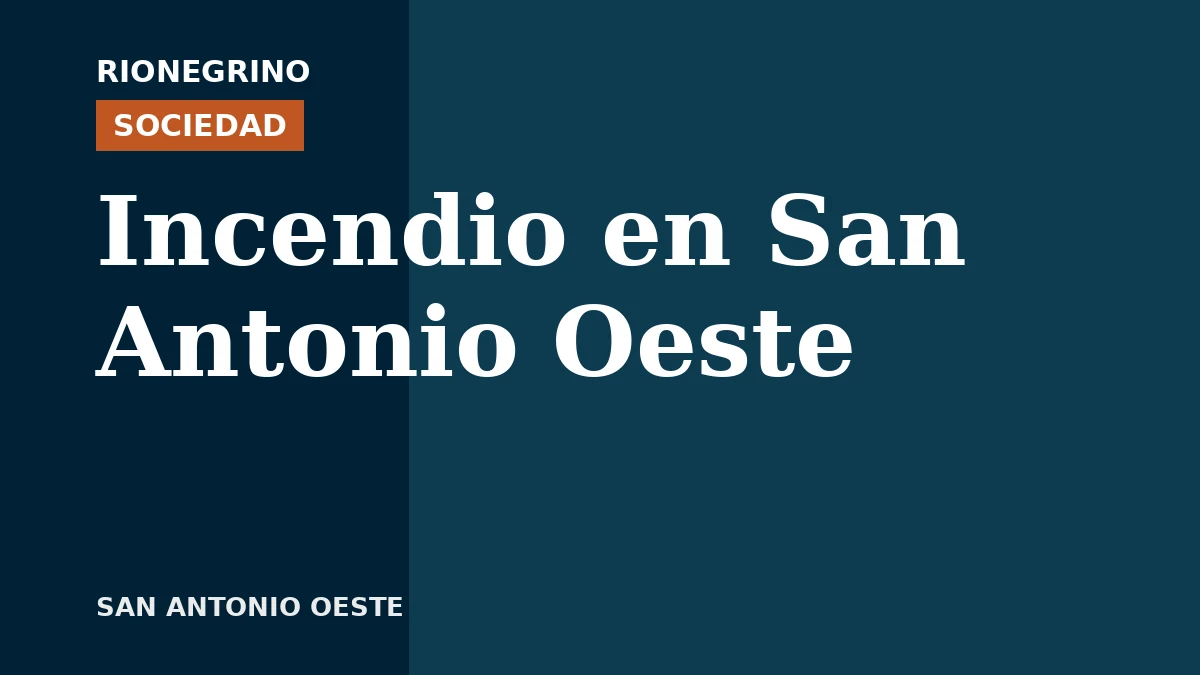 Incendio destruyó un departamento en San Antonio Oeste