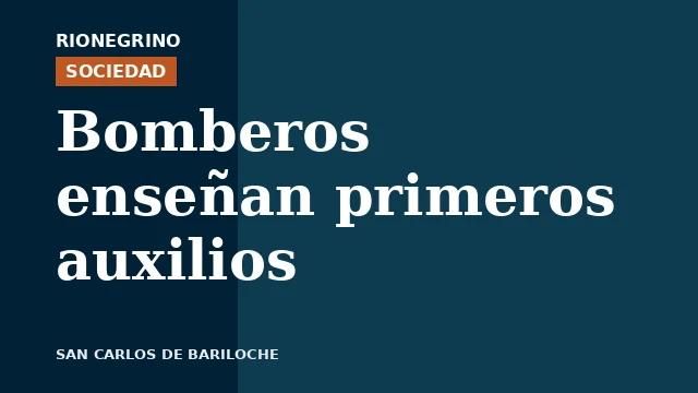 Placa de Rionegrino: Bomberos enseñan primeros auxilios