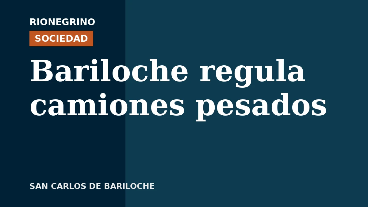 Bariloche establece nuevas regulaciones para camiones y colectivos de gran porte