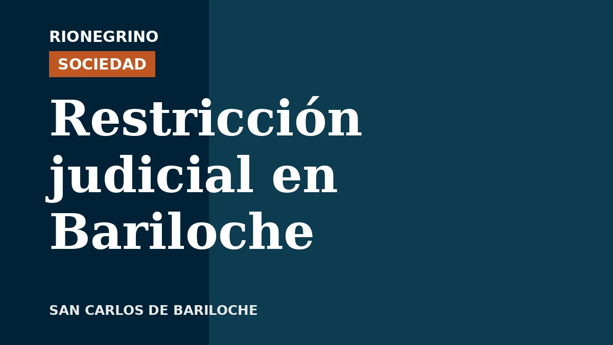 Placa de Rionegrino: Restricción judicial en Bariloche