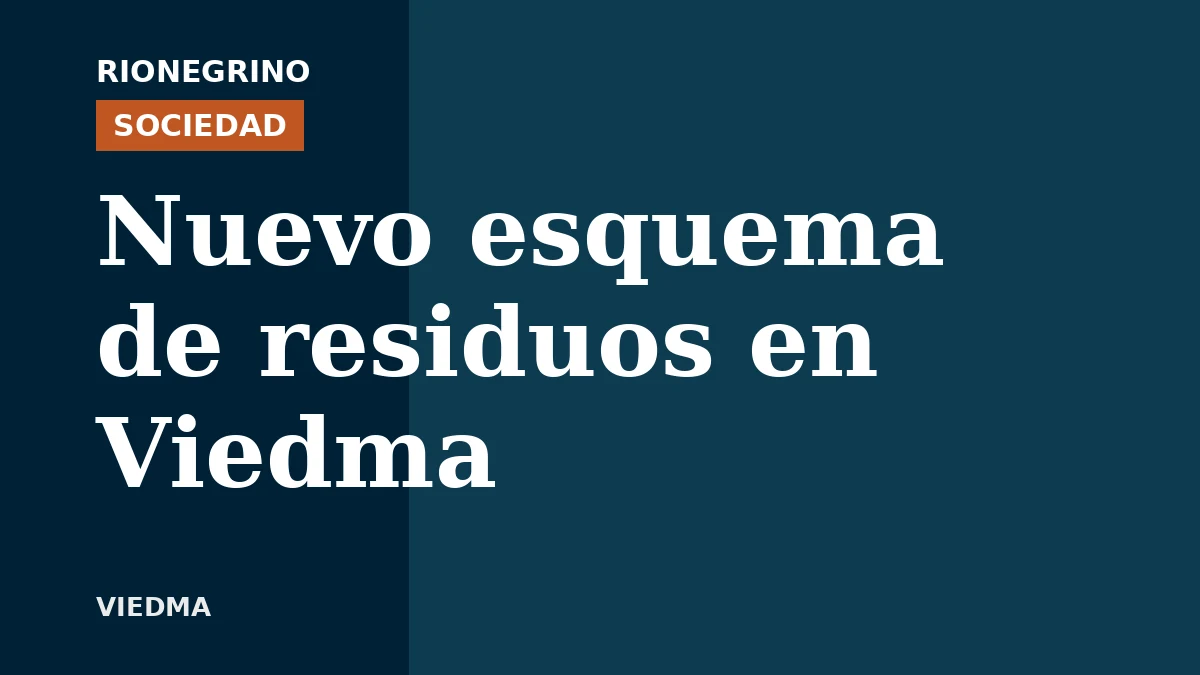 Viedma suma módulos especiales para residuos y vidrio