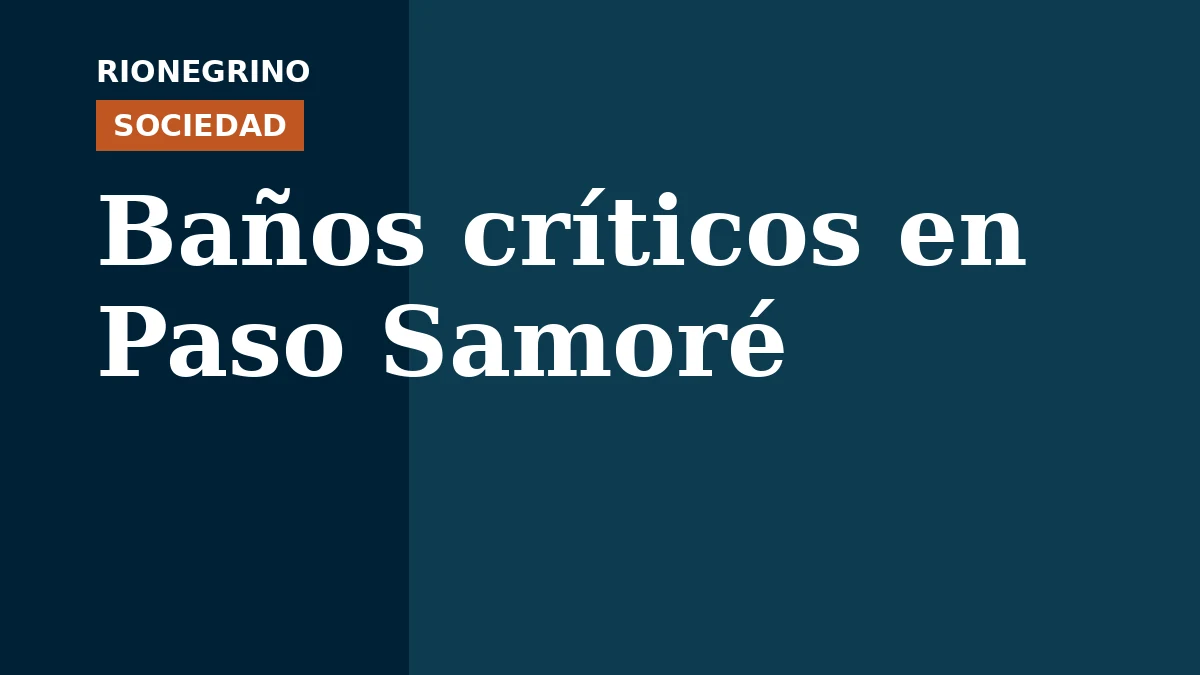 El Concejo de Bariloche pide intervención urgente en baños del Paso Samoré
