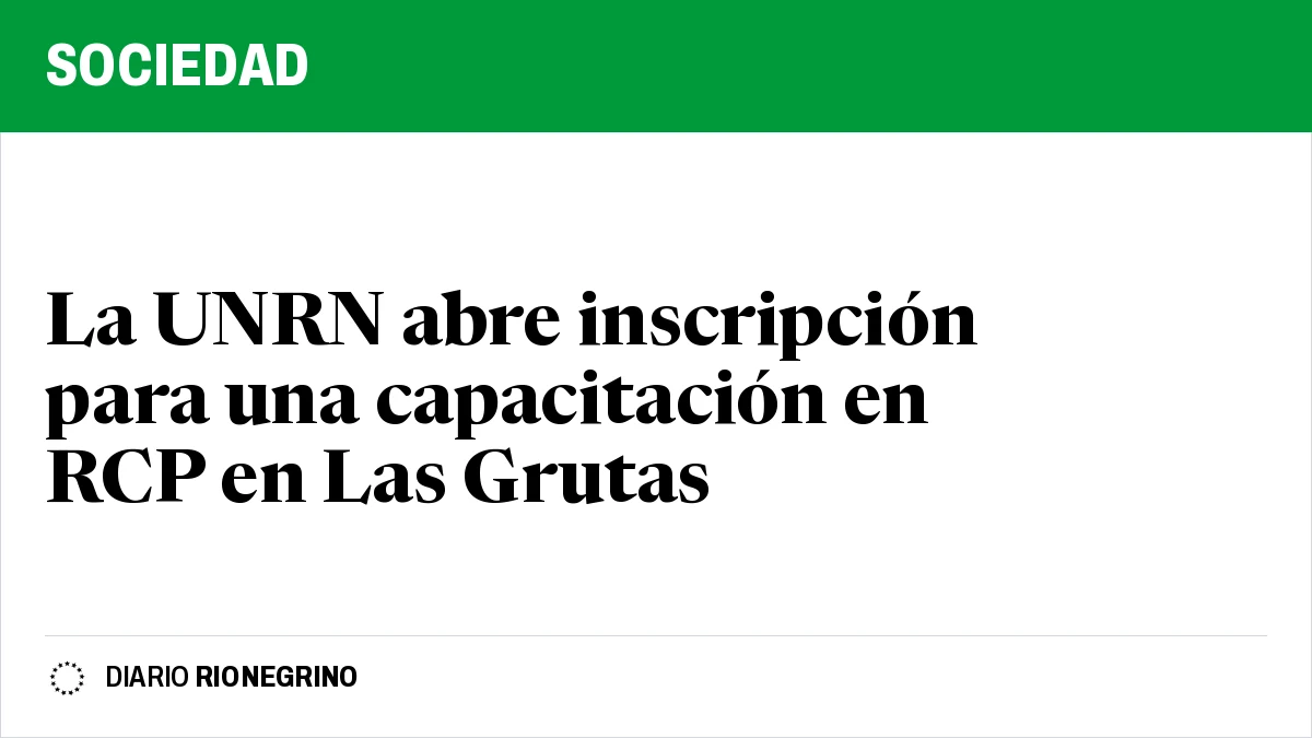 La UNRN abre inscripción para una capacitación en RCP en Las Grutas