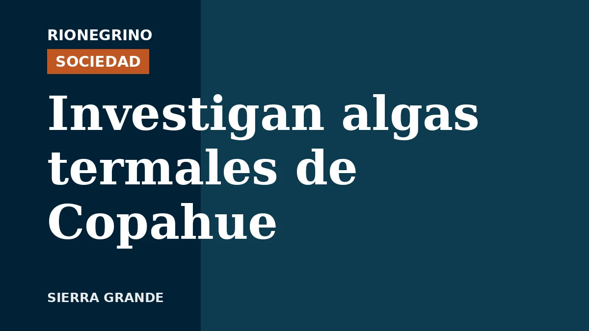 EPROTEN y la UNCo investigan algas de lagunas termales de Copahue