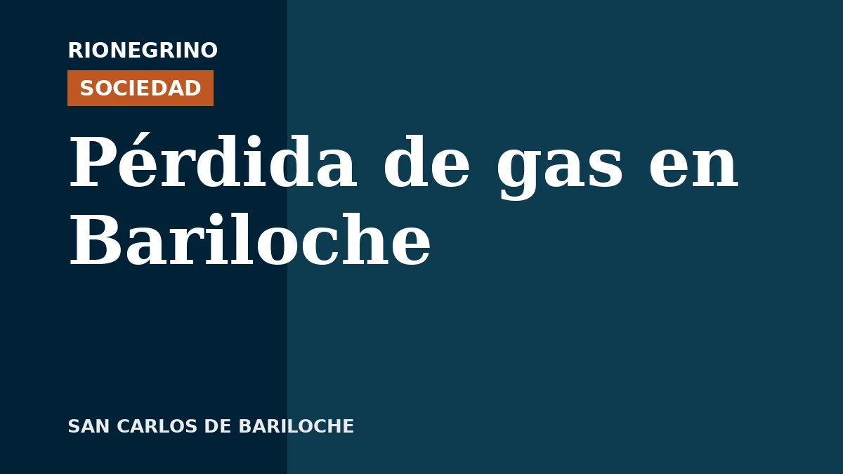 Una pérdida de gas generó un operativo en Bariloche