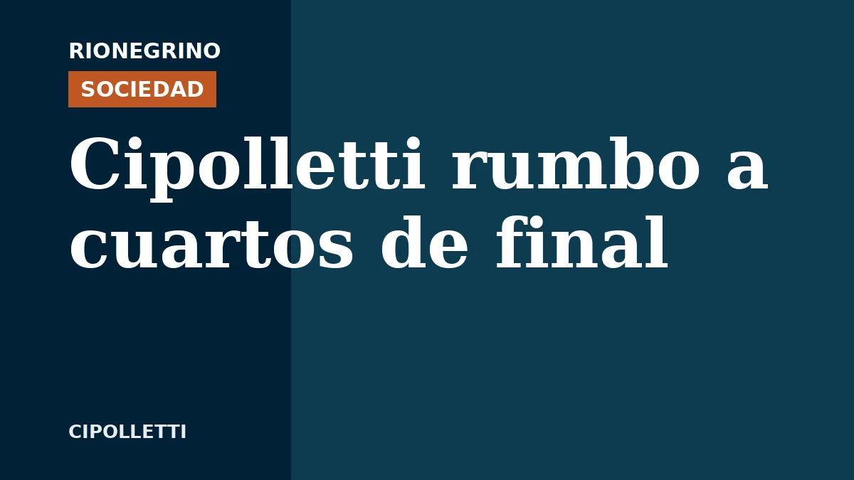 Placa de Rionegrino: Cipolletti rumbo a cuartos de final