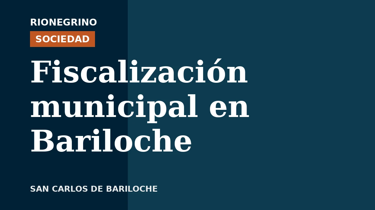 El Municipio fiscalizó comercios en Bariloche durante la Noche sin Alcohol