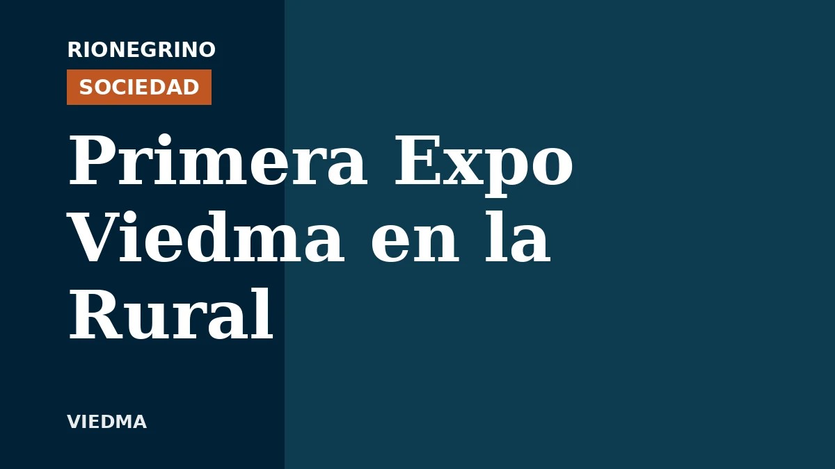 Placa de Rionegrino: Primera Expo Viedma en la Rural