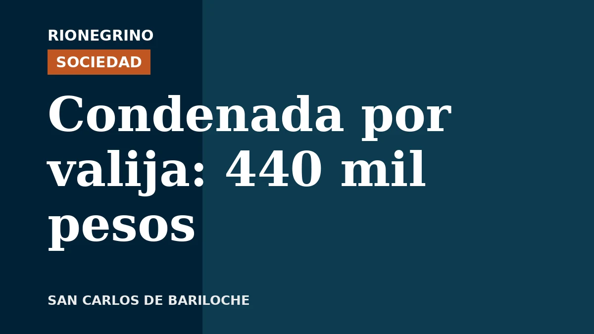 Un tribunal de Bariloche condenó a una aerolínea a pagar 440.000 pesos