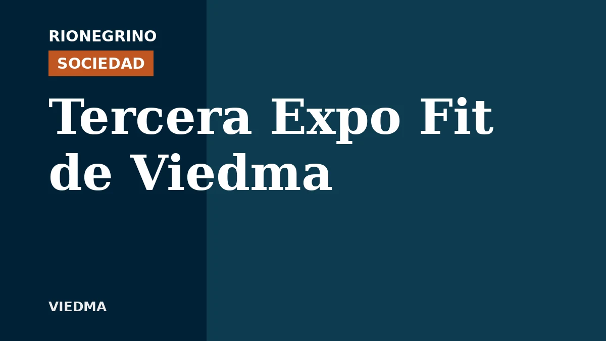 Placa de Rionegrino: La tercera Expo Fit de Viedma