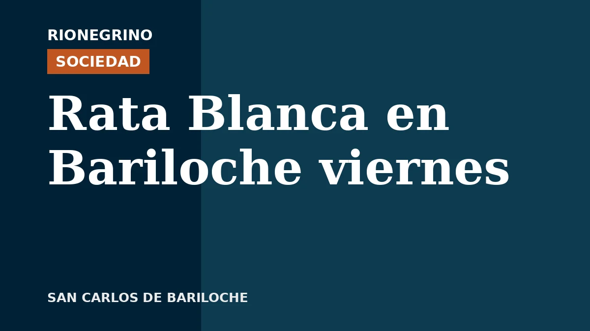 Placa de Rionegrino: Rata Blanca en Bariloche viernes
