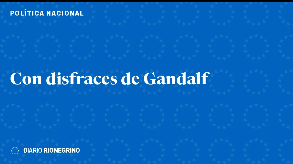 Placa de Rionegrino: Con disfraces de Gandalf, activistas protestaron frente a la casa de Peter Thiel en Buenos Aires por su desembarco en Vaca Muerta