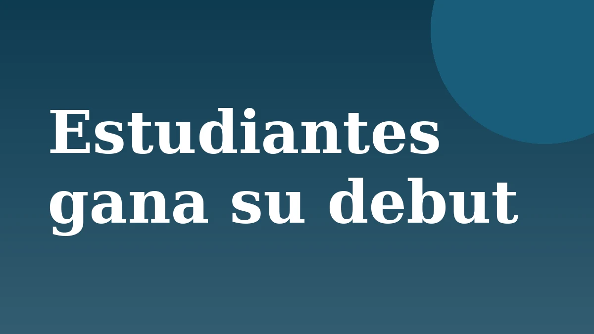 Placa de Rionegrino: Estudiantes gana su debut