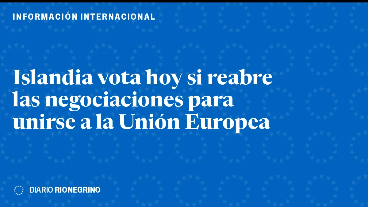 Islandia vota hoy si reabre las negociaciones para unirse a la Unión Europea