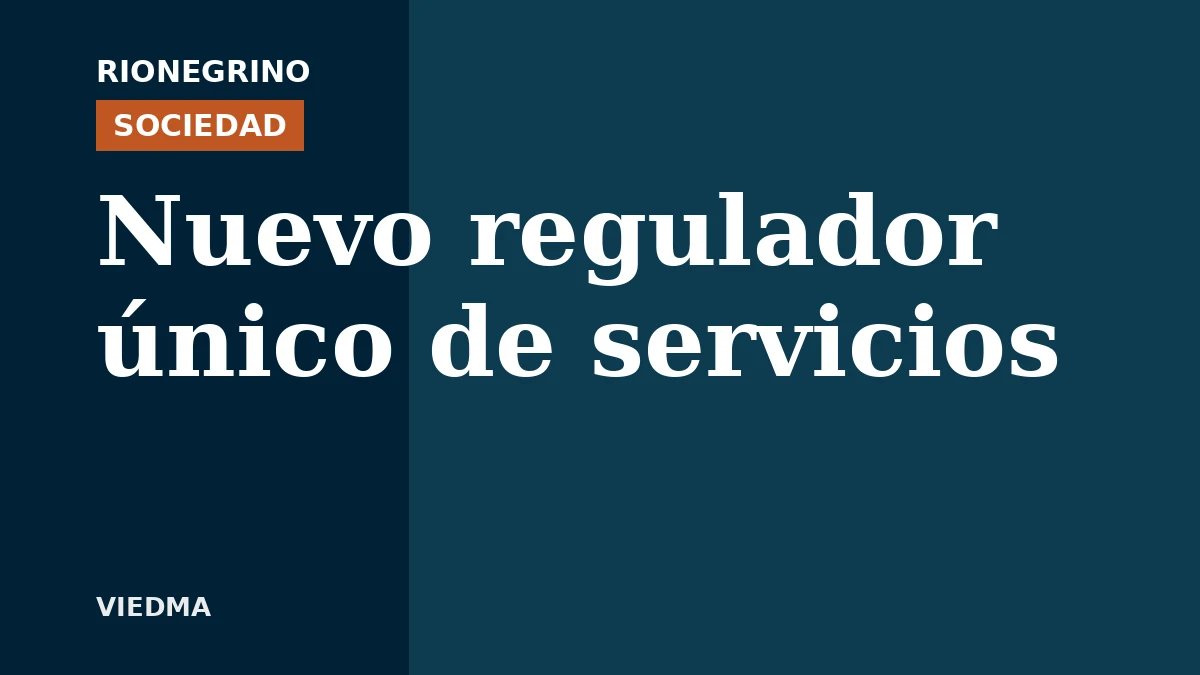 Placa de Rionegrino: Nuevo regulador único de servicios