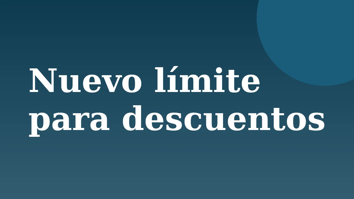 Placa de Rionegrino: Nuevo límite para descuentos